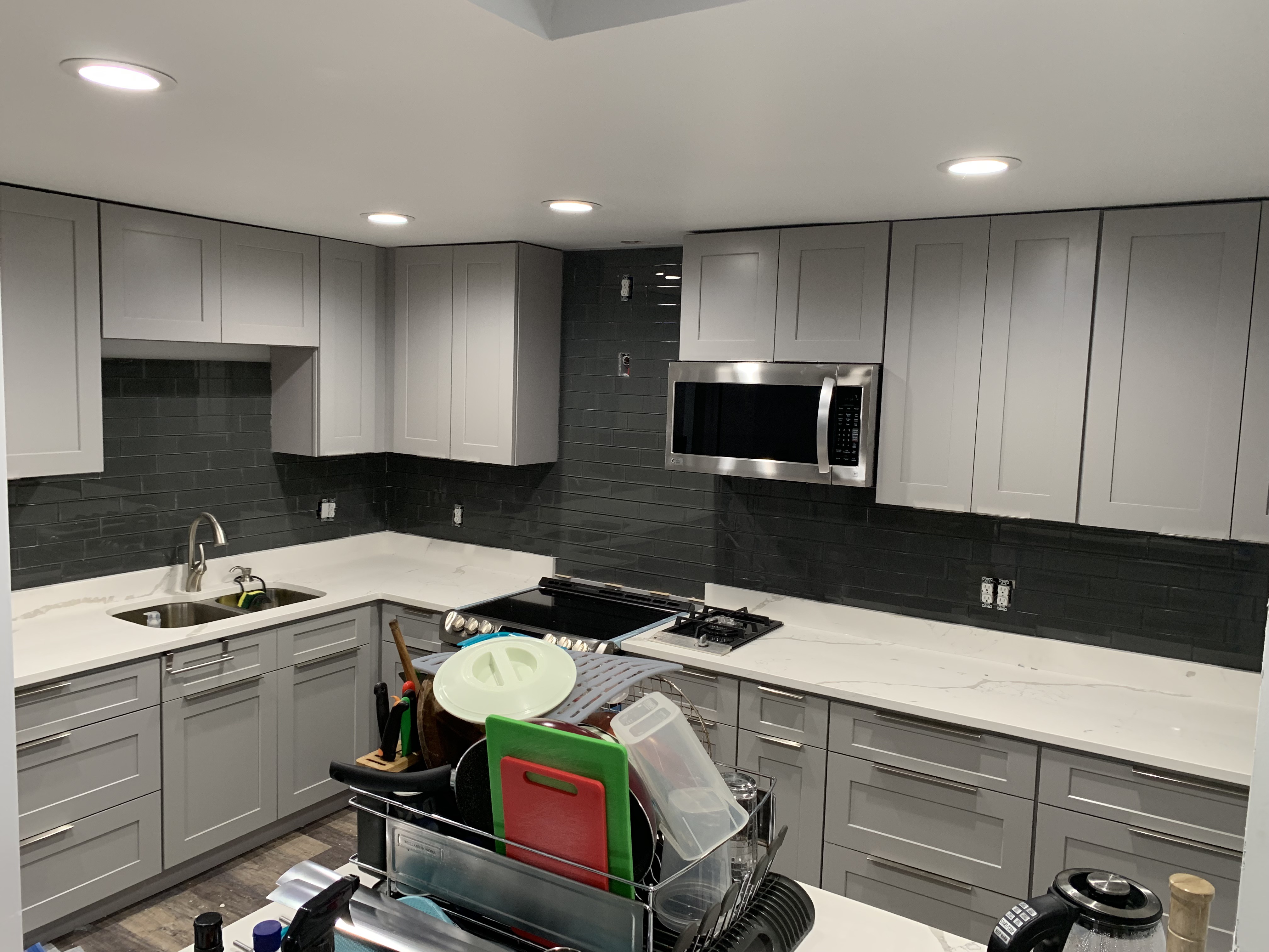 Charcoal shaker kitchen remodel