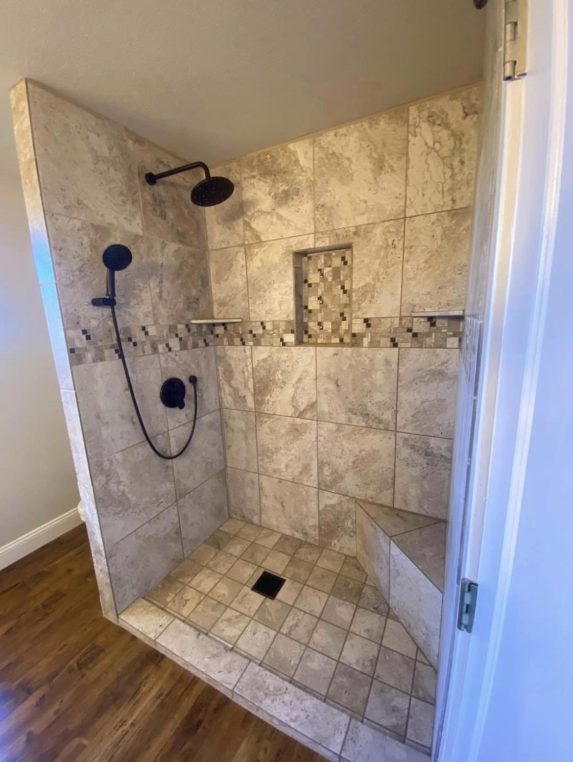 Custom walk-in shower remodel