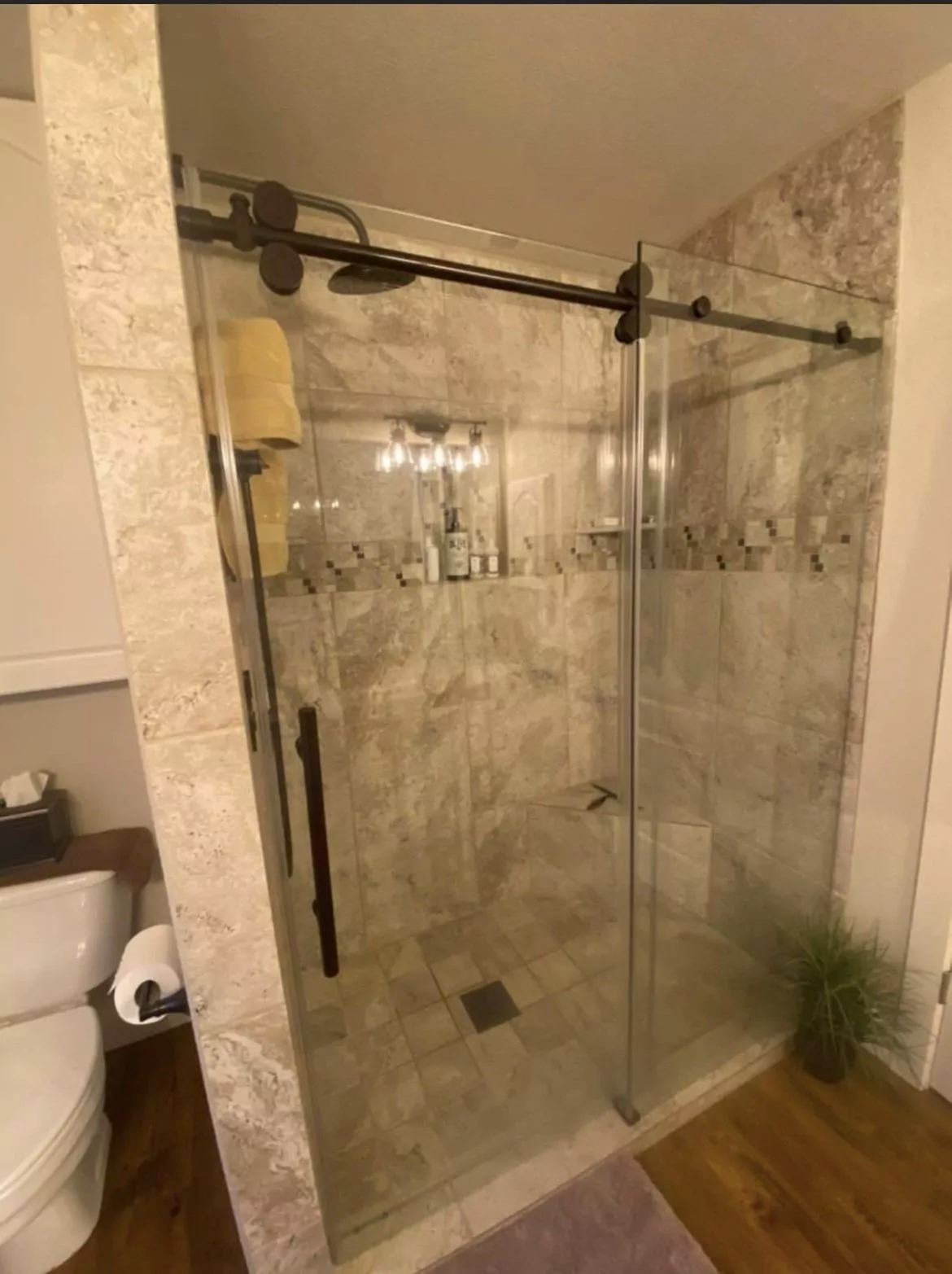 Walk-in shower by Flip Fixer