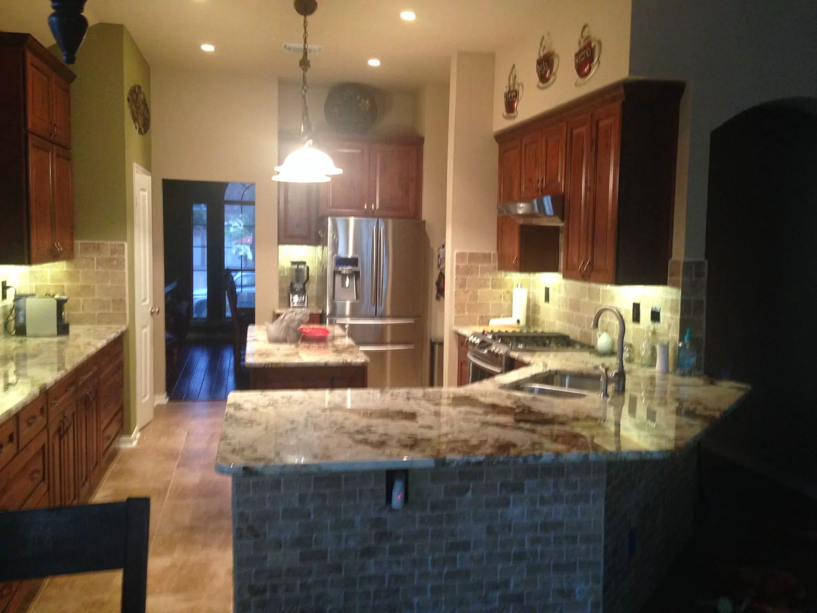 Granite breakfast bar by Flip Fixer