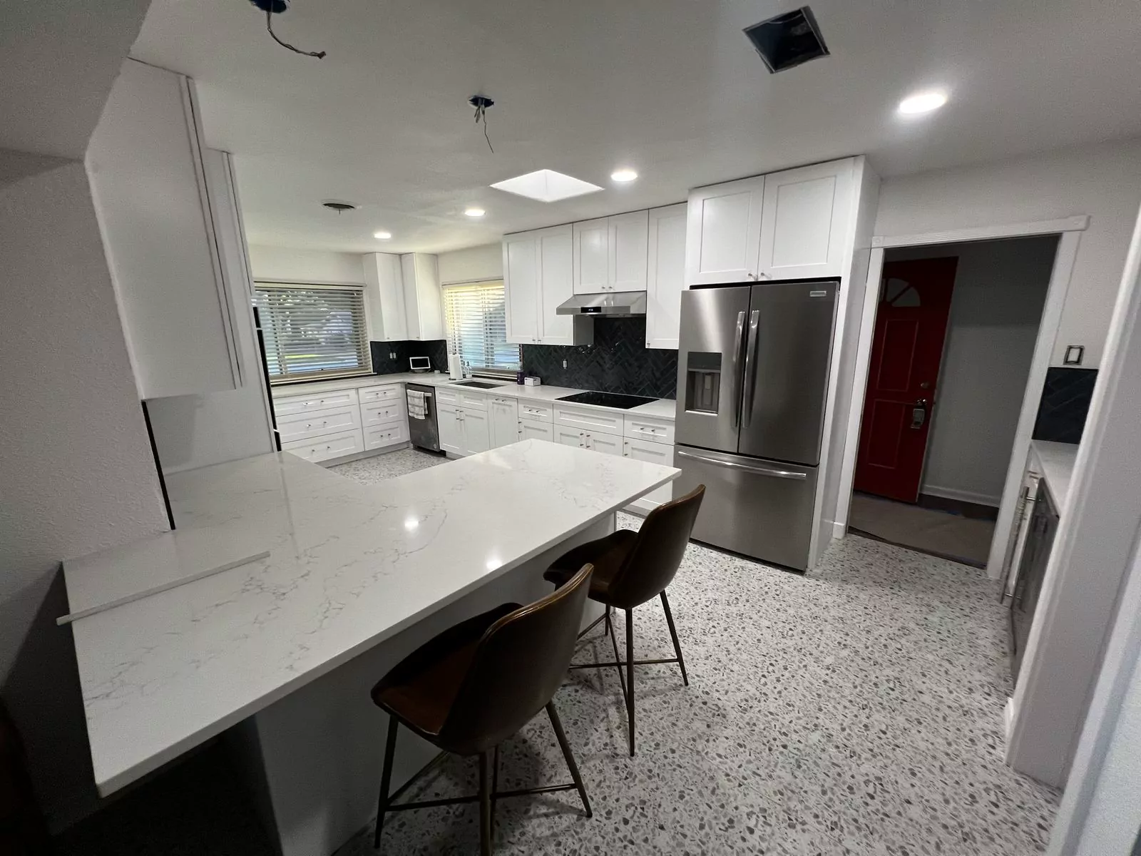 Herringbone kitchen by Flip Fixer