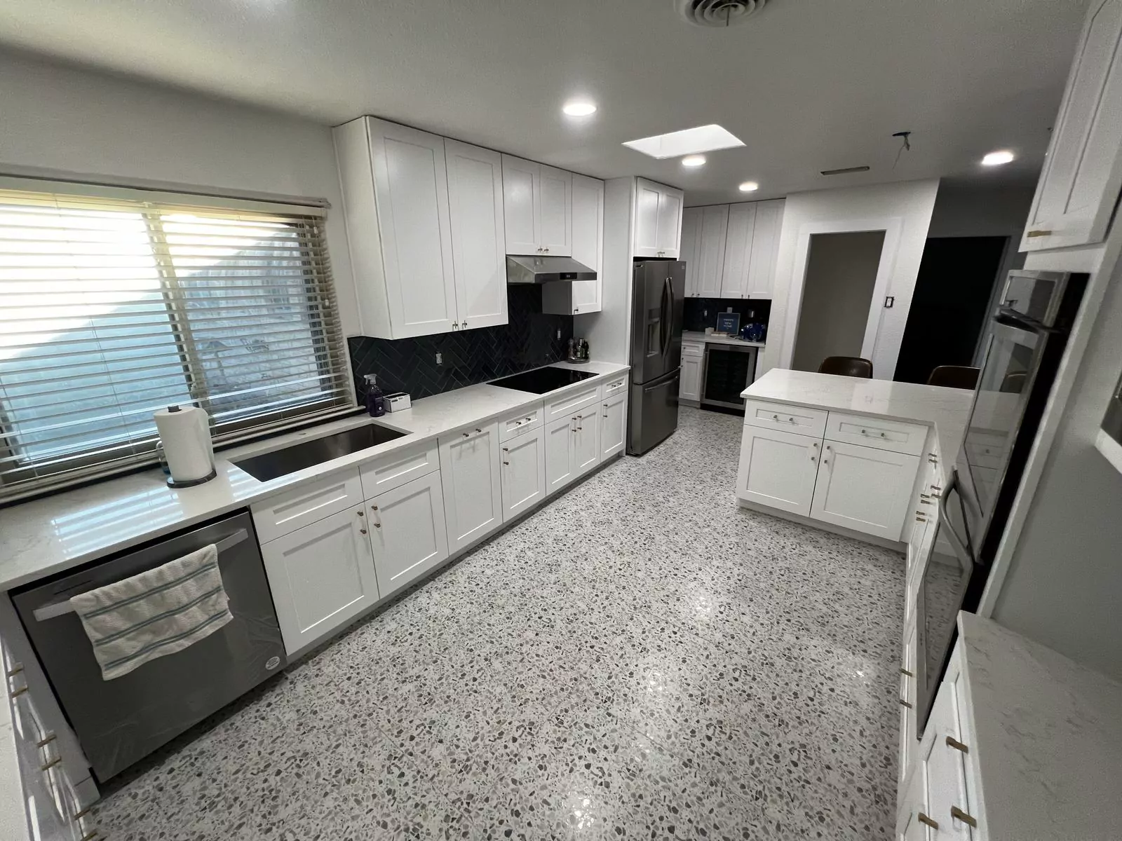 Herringbone kitchen by Flip Fixer