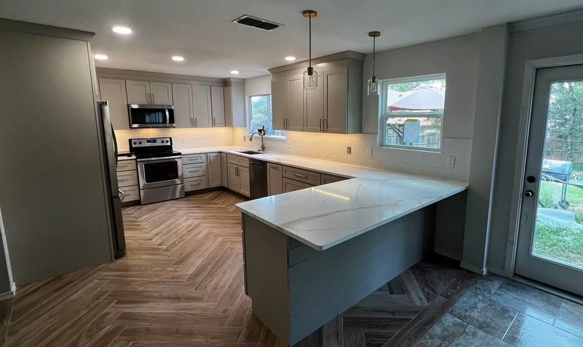 Kitchen after the remodel